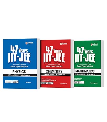 Arihant 47 Years IIT-JEE | JEE Main & Advanced (1978-2024) | Chapterwise Topicwise Solved Papers | Physics, Chemistry, Mathematics | Previous year questions (PYQ) | Includes Online Tests| For 2025 Exam